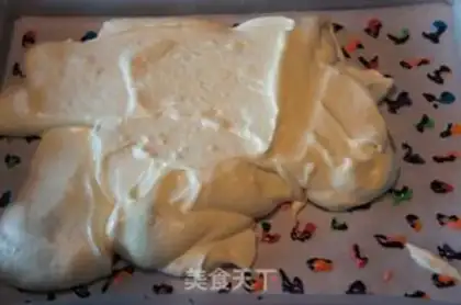 Make Colorful leopard print cake roll step 37