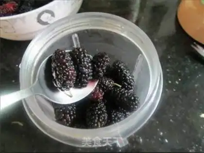 Make Mulberry yogurt drink step 5