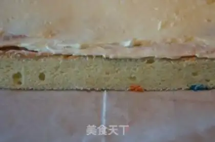Make Colorful leopard print cake roll step 50