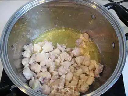 Make Sauce diced chicken step 2