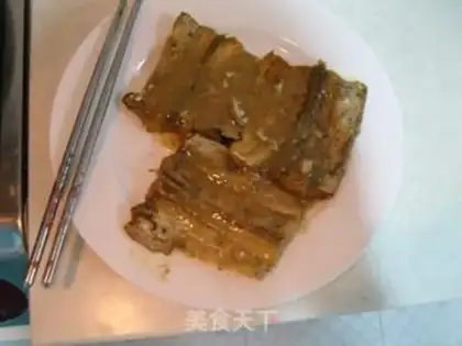 Make Fried eel rice with rice step 7