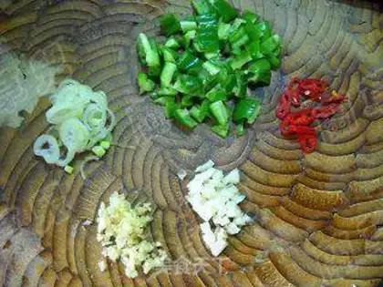 Make Garlic bean curd step 1