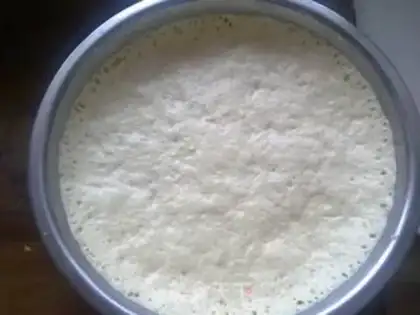 Make hair cake step 1