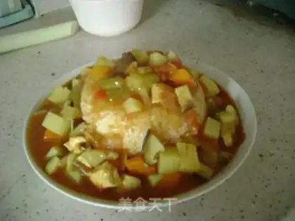 Make Tomato curry chicken step 8