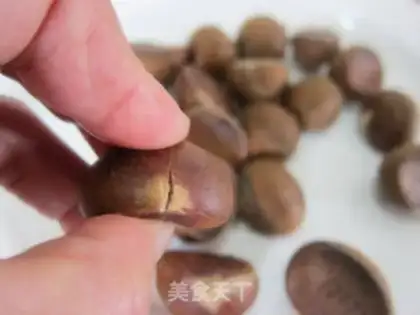 Make Chestnut chicken nuggets step 1