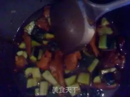 Make Roasted cucumber with chicken feet and wings step 6