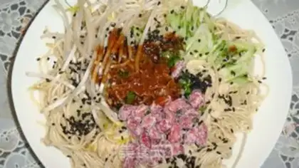 Make Cold noodles with all ingredients step 12