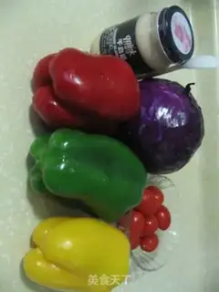 Make vegetable salad step 0