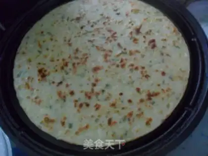 Make Cabbage and chopped green onion pancakes step 7