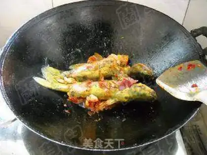 Make Yellow catfish in water-bean step 6