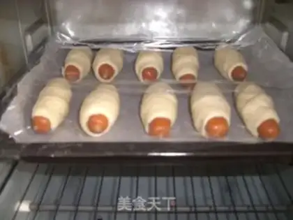 Make Sesame sausage bun step 6