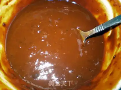 Make Sauce diced chicken step 5