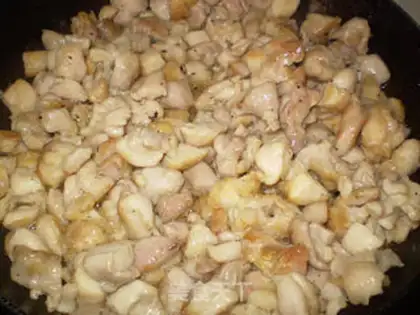 Make Sauce diced chicken step 6
