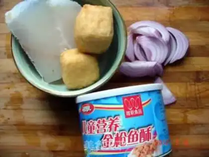 Make Steamed cod with tuna meat floss step 0