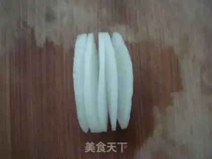 Make Crispy radish fan step 4