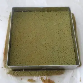 Make Matcha honey bean mousse cake step 11