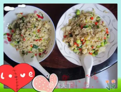 Make Colorful egg fried rice step 10