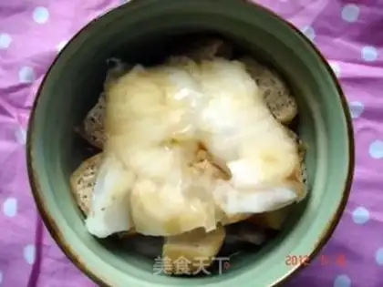 Make Steamed cod with tuna meat floss step 5