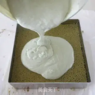 Make Matcha honey bean mousse cake step 16