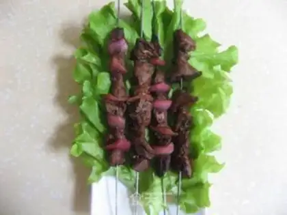 Make Beef kebabs with oyster sauce and onion step 12
