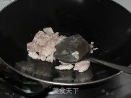 Make Fried pork slices with double mushrooms step 3