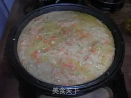 Make Zucchini egg cake step 4