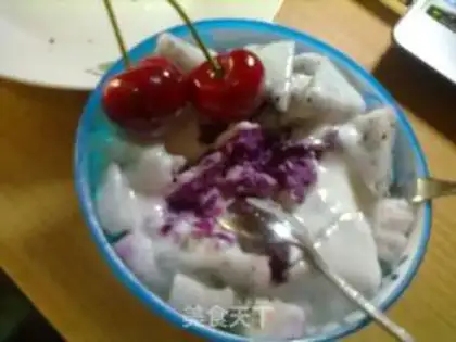 Make Fire Dragon Yogurt Purple Potato Mashed step 3