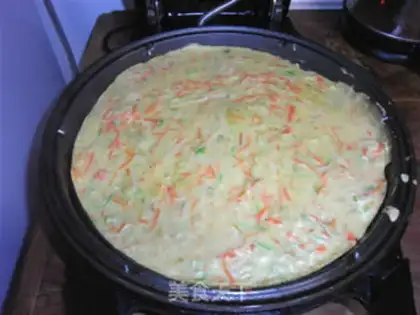 Make Zucchini egg cake step 5