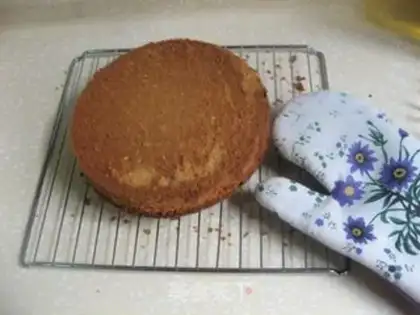 Make Peanut cream cake step 19