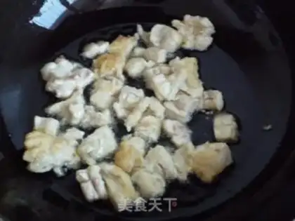 Make diced chicken with tomato sauce step 4