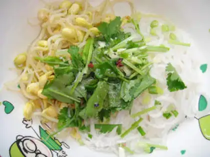 Make Soybean sprout cold vermicelli step 9