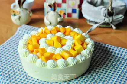 Make Mango Orange Mousse Cake step 17