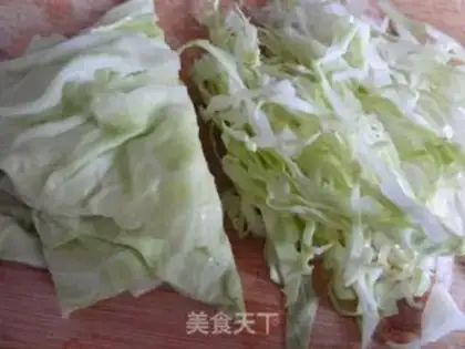 Make two-colored cabbage step 1