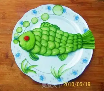 Make Sweet and sour cucumber river carp step 11