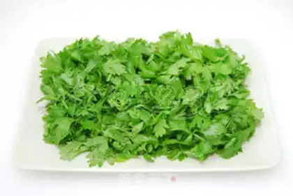 Make Corn flour and celery leaf cake step 0