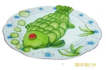 Make Sweet and sour cucumber river carp step 12