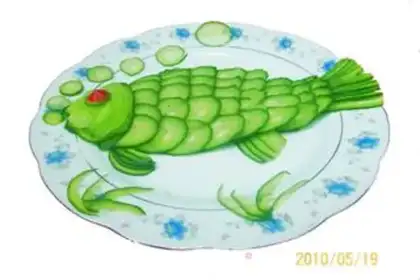 Make Sweet and sour cucumber river carp step 13