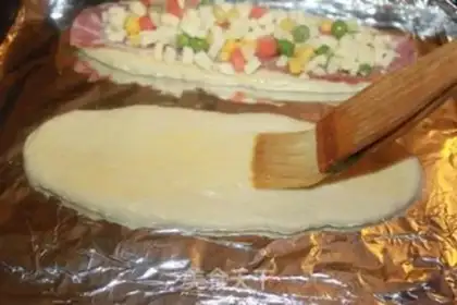 Make bacon and vegetable loaf step 5