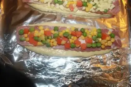 Make bacon and vegetable loaf step 7