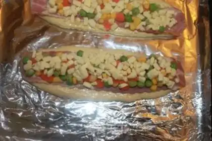 Make bacon and vegetable loaf step 8