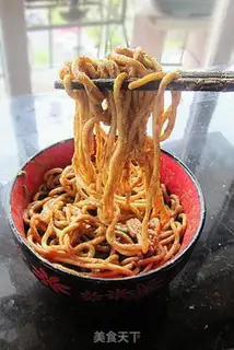Make hot dry noodles step 6