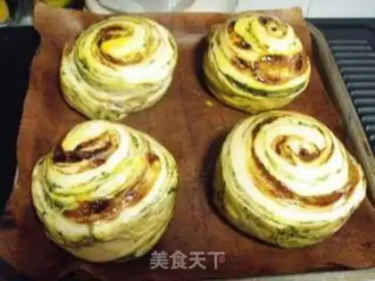 Make Marble thread bread step 12
