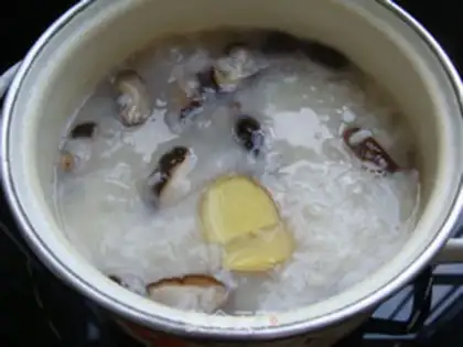 Make Mushroom fish fillet porridge step 9