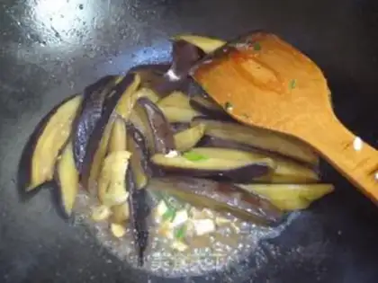 Make Fish-flavored eggplant strips step 5