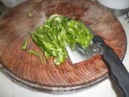 Make green pepper with potato step 2