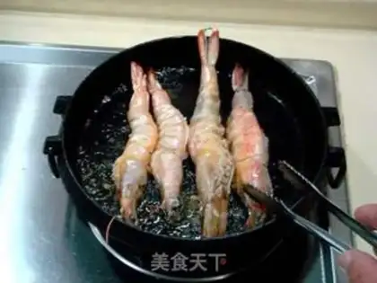 Make Sizzling prawns step 2