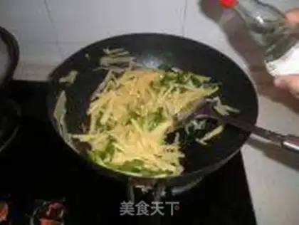 Make green pepper with potato step 5