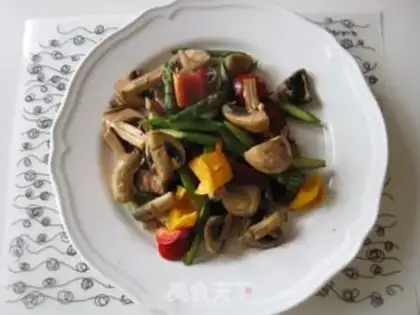 Make Stewed asparagus with mushrooms step 8