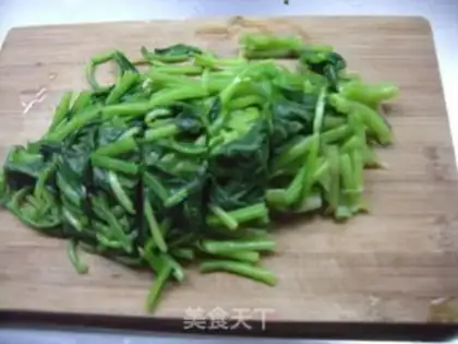 Make hemp spinach step 3
