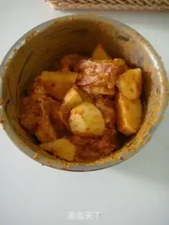 Make Spicy pork ribs pot rice step 2